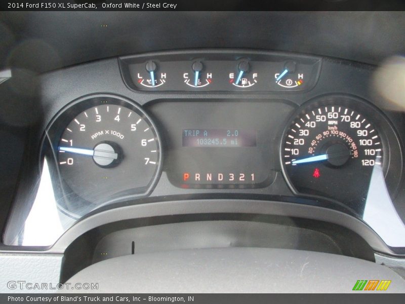Oxford White / Steel Grey 2014 Ford F150 XL SuperCab