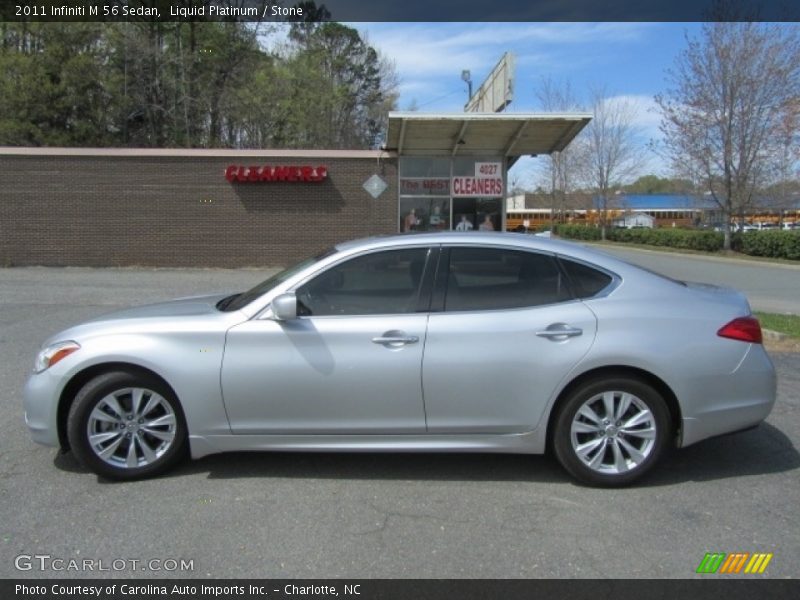 Liquid Platinum / Stone 2011 Infiniti M 56 Sedan