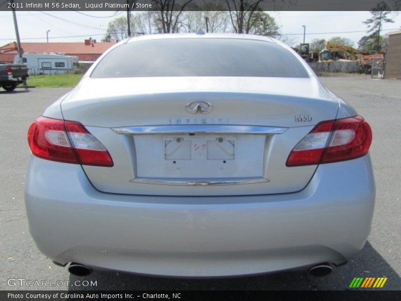 Liquid Platinum / Stone 2011 Infiniti M 56 Sedan