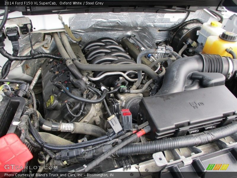 Oxford White / Steel Grey 2014 Ford F150 XL SuperCab