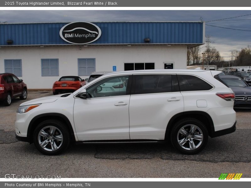 Blizzard Pearl White / Black 2015 Toyota Highlander Limited