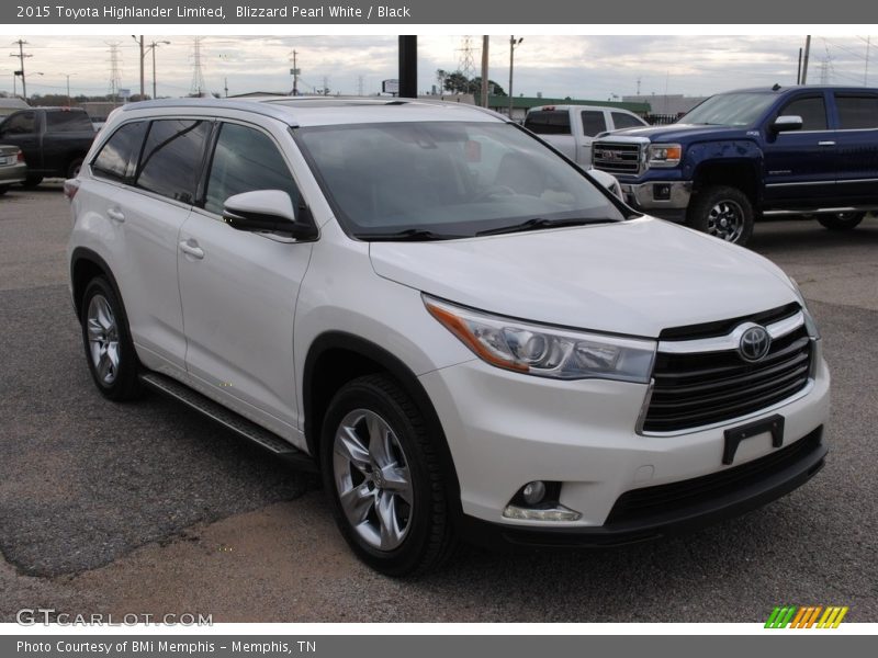 Blizzard Pearl White / Black 2015 Toyota Highlander Limited