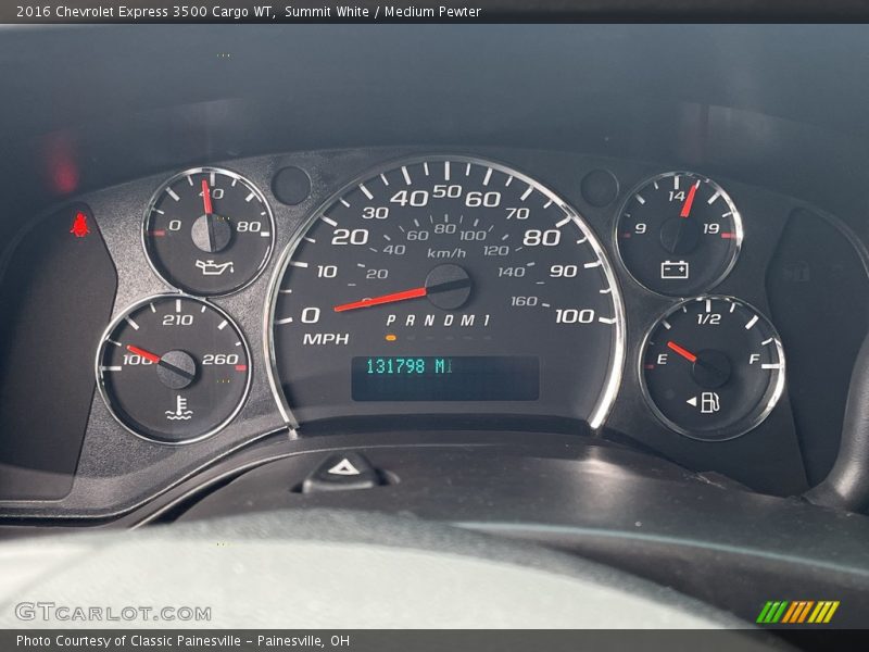  2016 Express 3500 Cargo WT 3500 Cargo WT Gauges