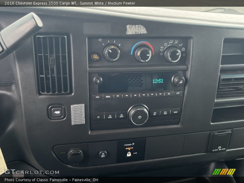 Controls of 2016 Express 3500 Cargo WT