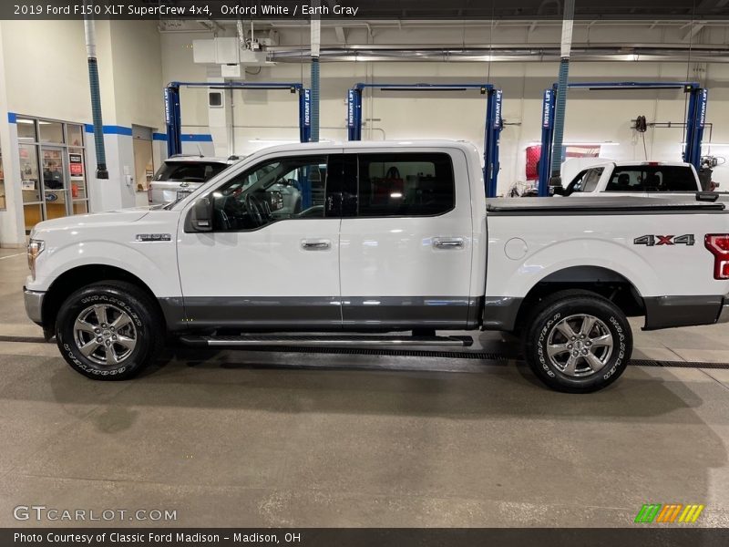 Oxford White / Earth Gray 2019 Ford F150 XLT SuperCrew 4x4