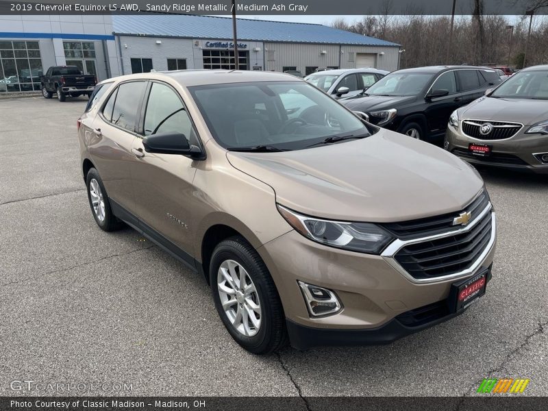 Sandy Ridge Metallic / Medium Ash Gray 2019 Chevrolet Equinox LS AWD