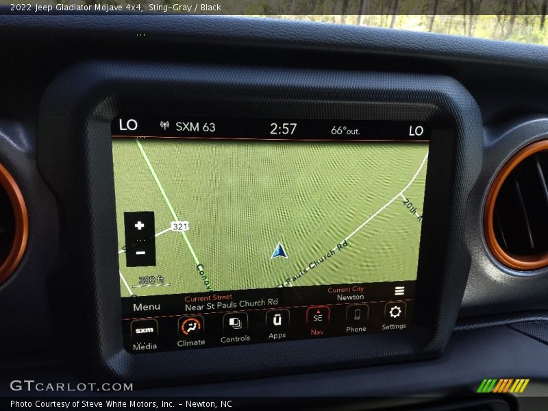 Navigation of 2022 Gladiator Mojave 4x4