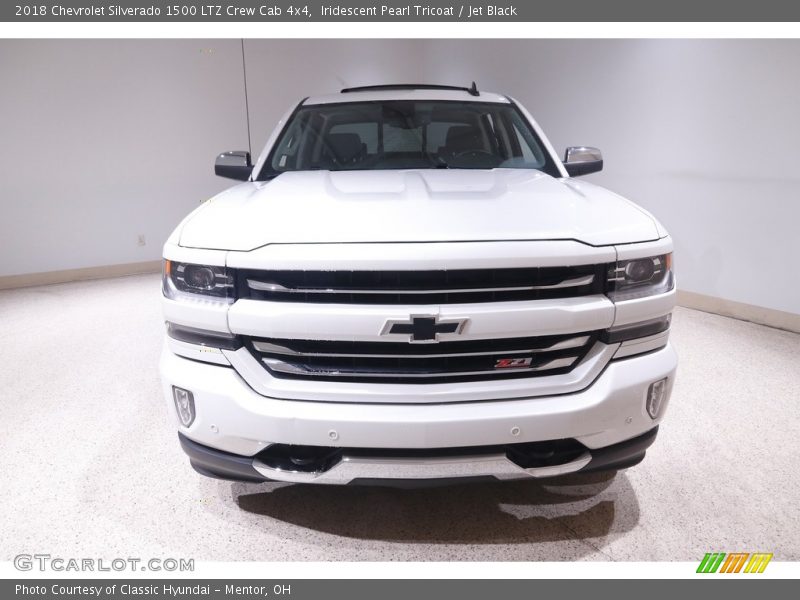 Iridescent Pearl Tricoat / Jet Black 2018 Chevrolet Silverado 1500 LTZ Crew Cab 4x4
