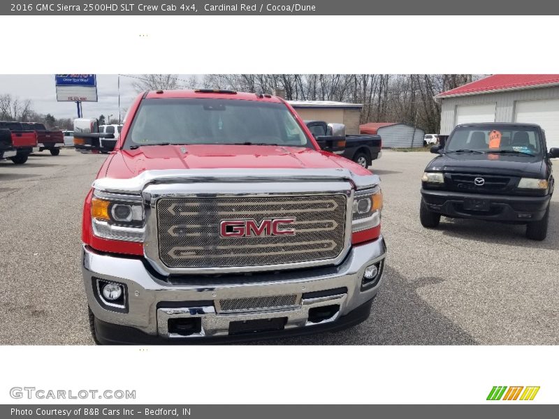 Cardinal Red / Cocoa/Dune 2016 GMC Sierra 2500HD SLT Crew Cab 4x4