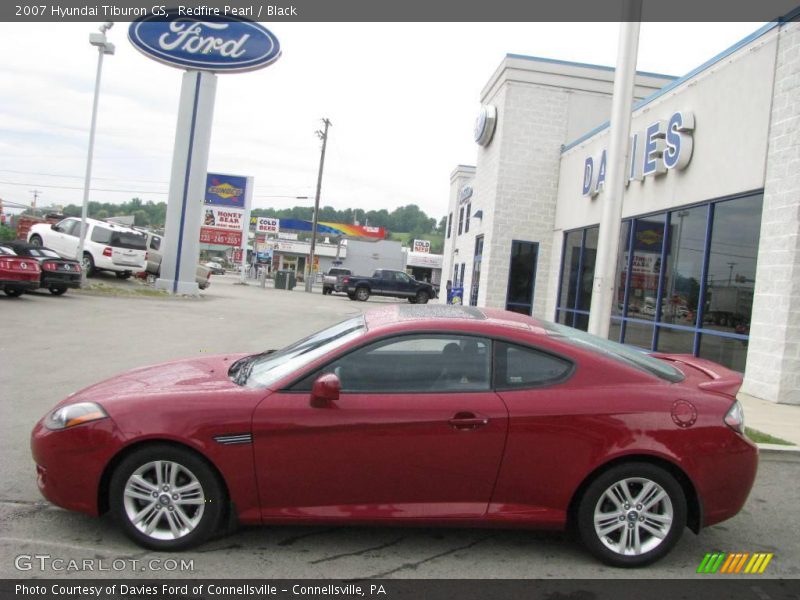 Redfire Pearl / Black 2007 Hyundai Tiburon GS