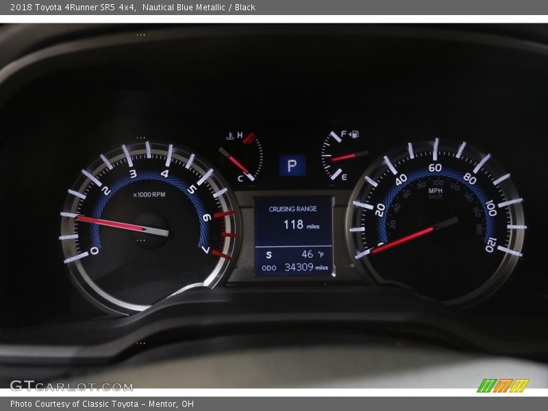 Nautical Blue Metallic / Black 2018 Toyota 4Runner SR5 4x4