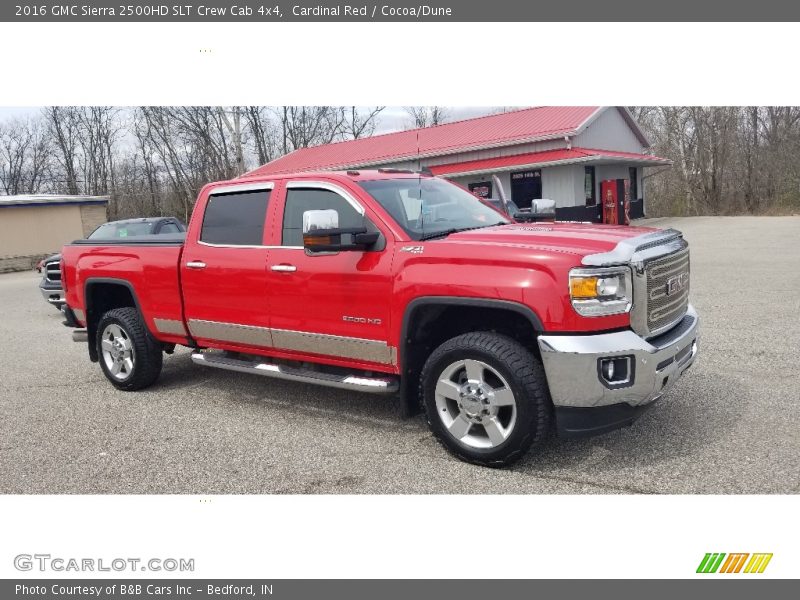 Cardinal Red / Cocoa/Dune 2016 GMC Sierra 2500HD SLT Crew Cab 4x4