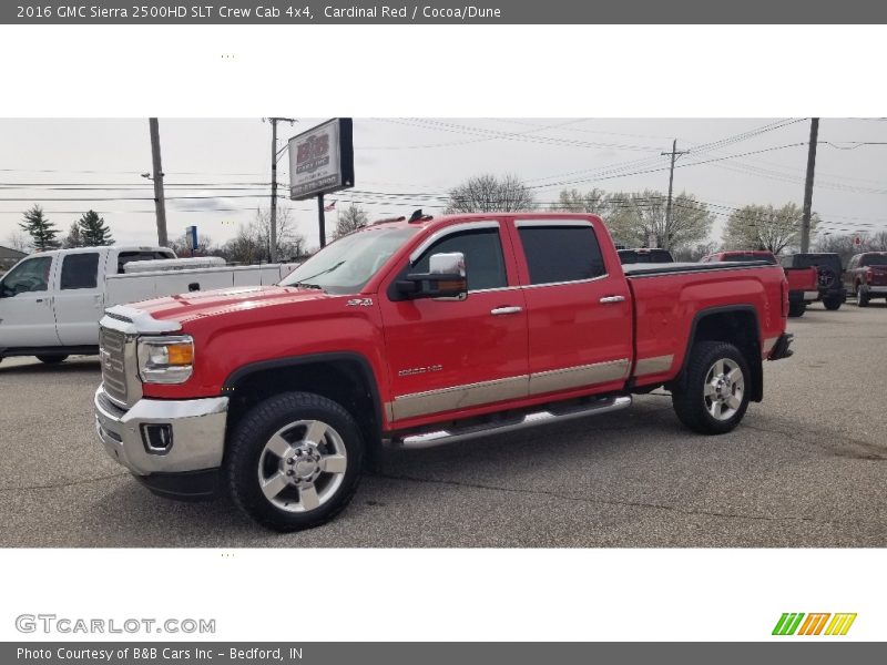 Cardinal Red / Cocoa/Dune 2016 GMC Sierra 2500HD SLT Crew Cab 4x4