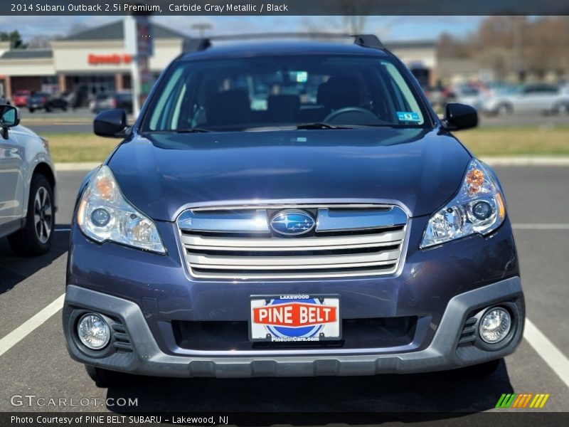 Carbide Gray Metallic / Black 2014 Subaru Outback 2.5i Premium