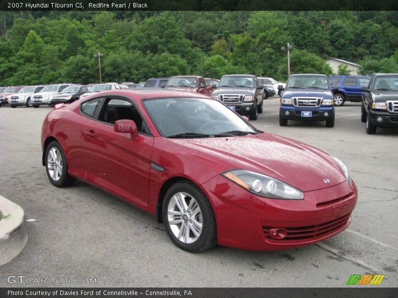 Redfire Pearl / Black 2007 Hyundai Tiburon GS