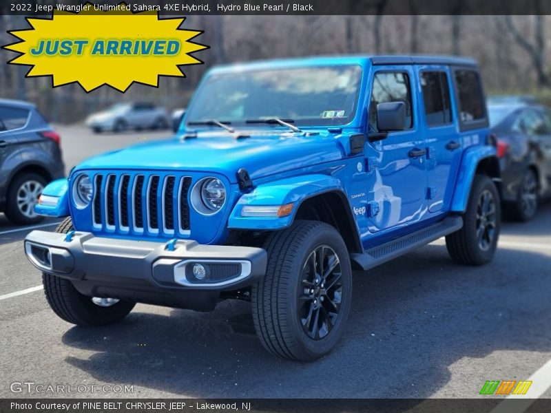 Hydro Blue Pearl / Black 2022 Jeep Wrangler Unlimited Sahara 4XE Hybrid