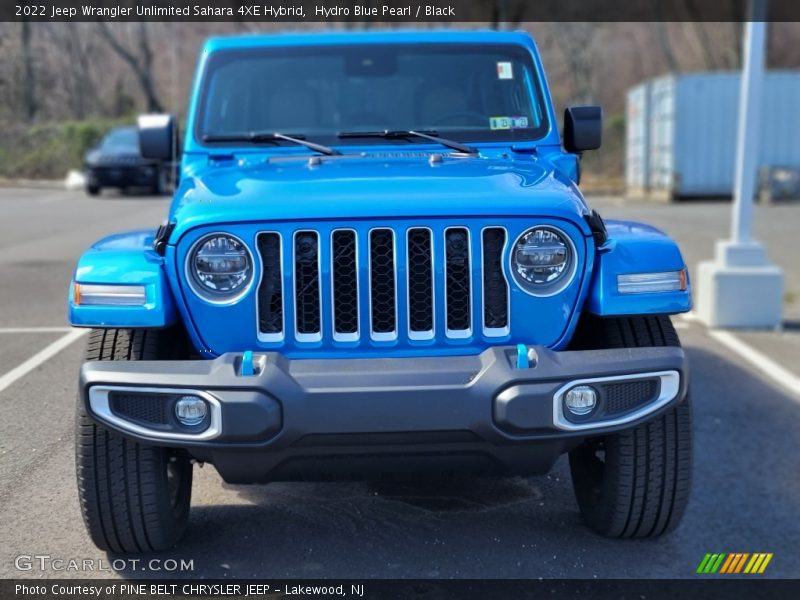 Hydro Blue Pearl / Black 2022 Jeep Wrangler Unlimited Sahara 4XE Hybrid