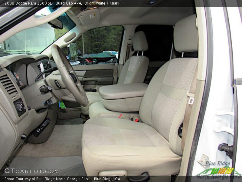 Bright White / Khaki 2008 Dodge Ram 2500 SLT Quad Cab 4x4