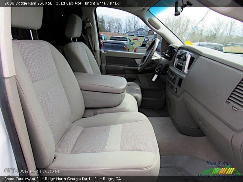 Bright White / Khaki 2008 Dodge Ram 2500 SLT Quad Cab 4x4