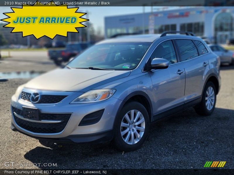 Liquid Silver Metallic / Black 2010 Mazda CX-9 Touring AWD