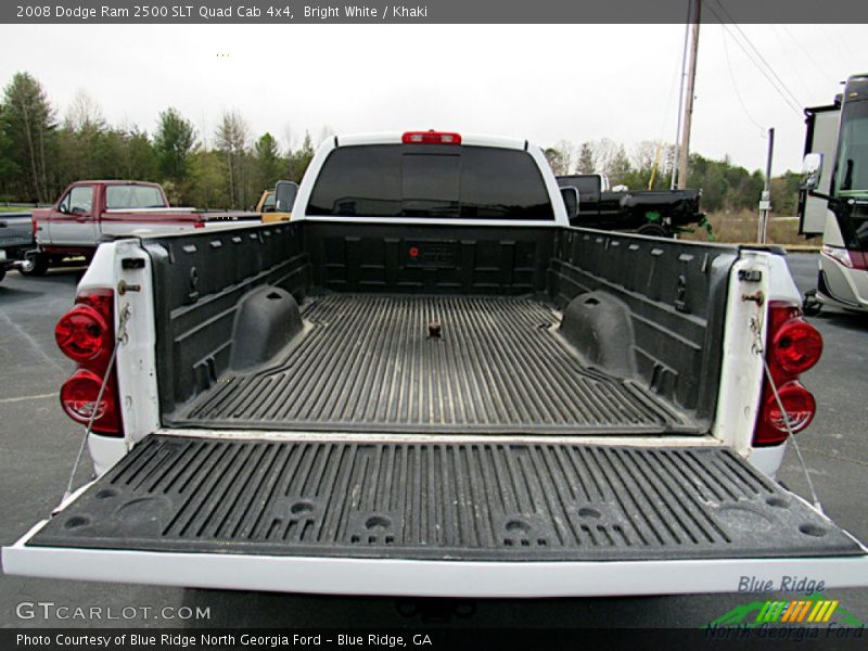 Bright White / Khaki 2008 Dodge Ram 2500 SLT Quad Cab 4x4