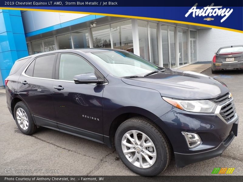 Storm Blue Metallic / Jet Black 2019 Chevrolet Equinox LT AWD