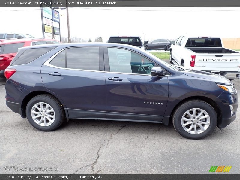 Storm Blue Metallic / Jet Black 2019 Chevrolet Equinox LT AWD