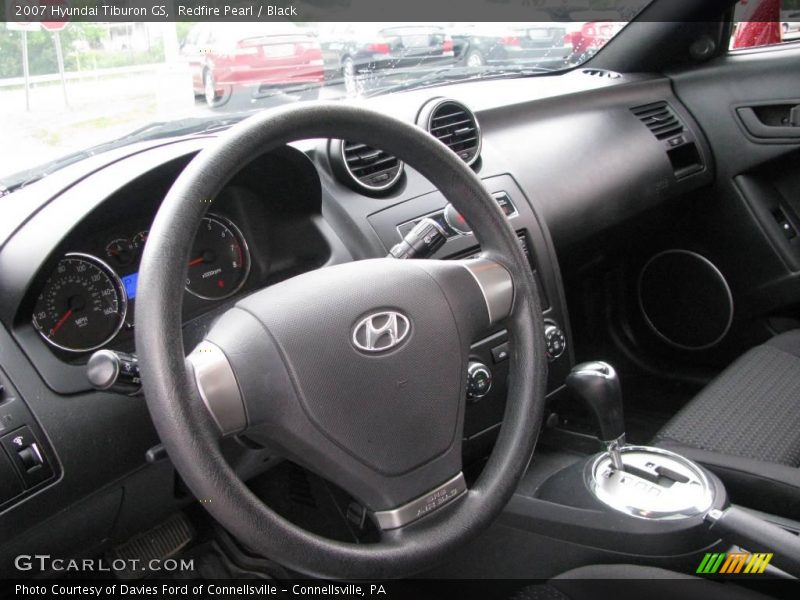 Redfire Pearl / Black 2007 Hyundai Tiburon GS