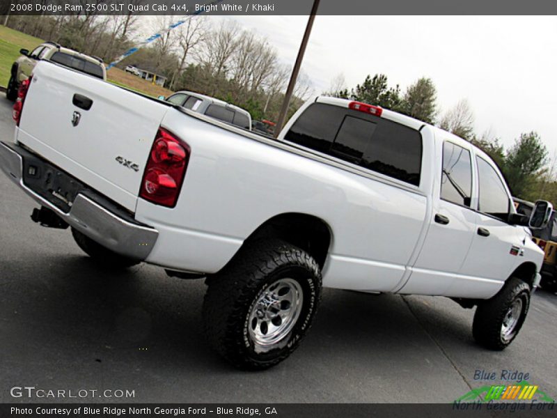 Bright White / Khaki 2008 Dodge Ram 2500 SLT Quad Cab 4x4