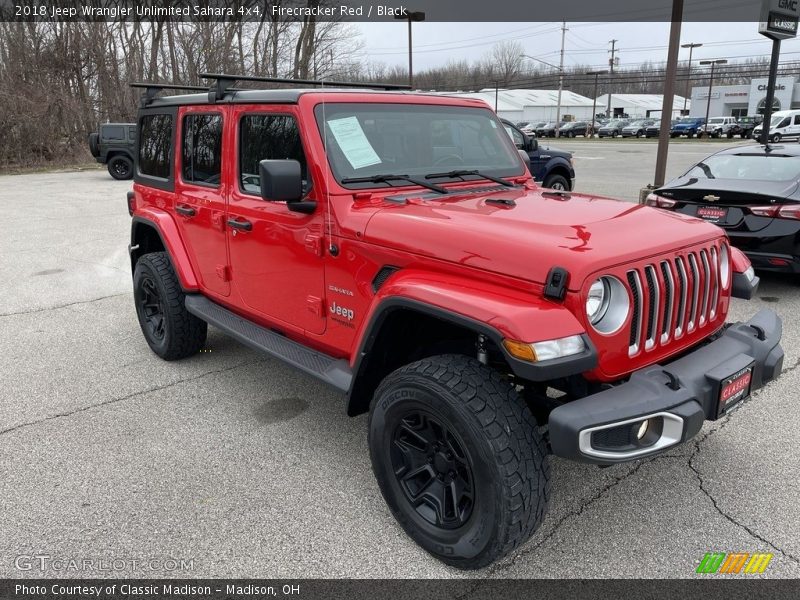 Firecracker Red / Black 2018 Jeep Wrangler Unlimited Sahara 4x4