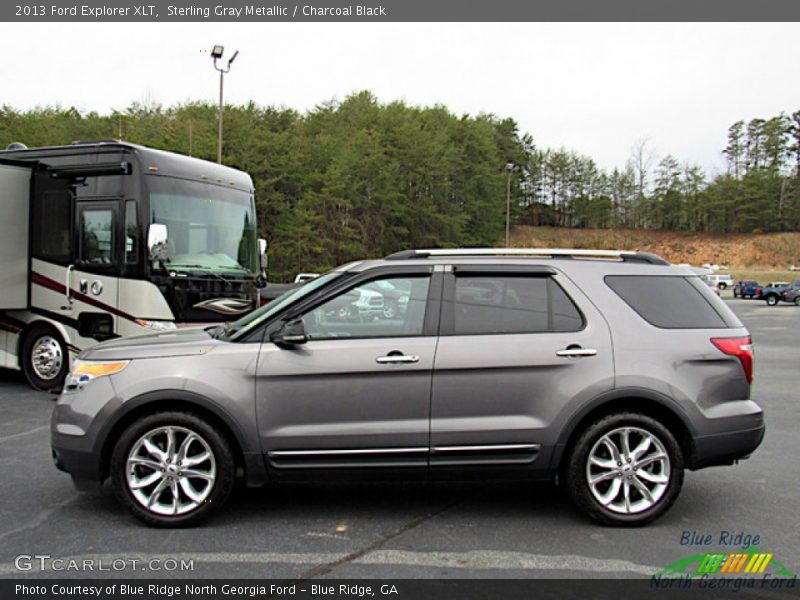 Sterling Gray Metallic / Charcoal Black 2013 Ford Explorer XLT