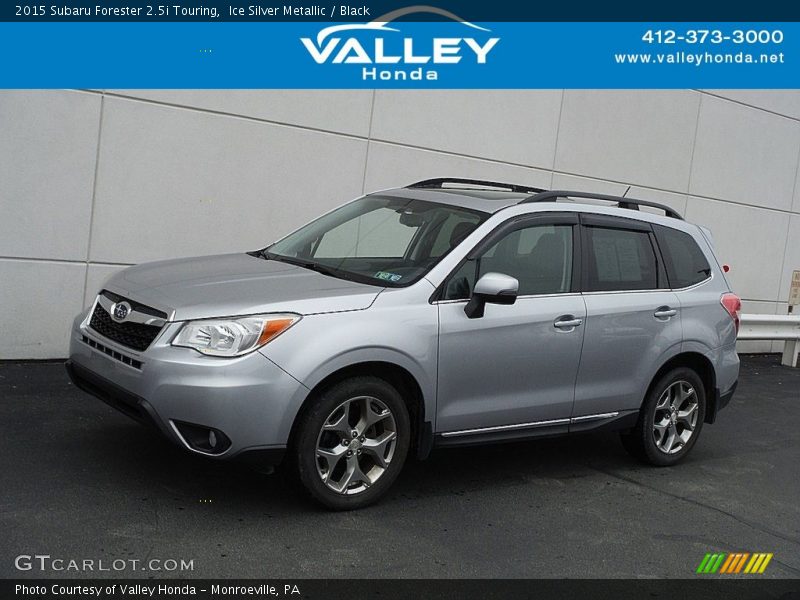 Ice Silver Metallic / Black 2015 Subaru Forester 2.5i Touring