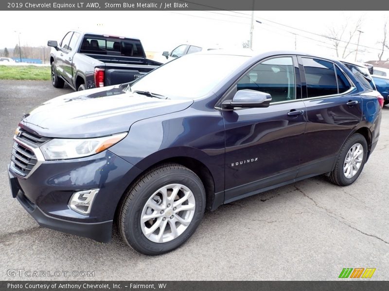 Storm Blue Metallic / Jet Black 2019 Chevrolet Equinox LT AWD