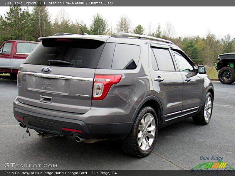 Sterling Gray Metallic / Charcoal Black 2013 Ford Explorer XLT