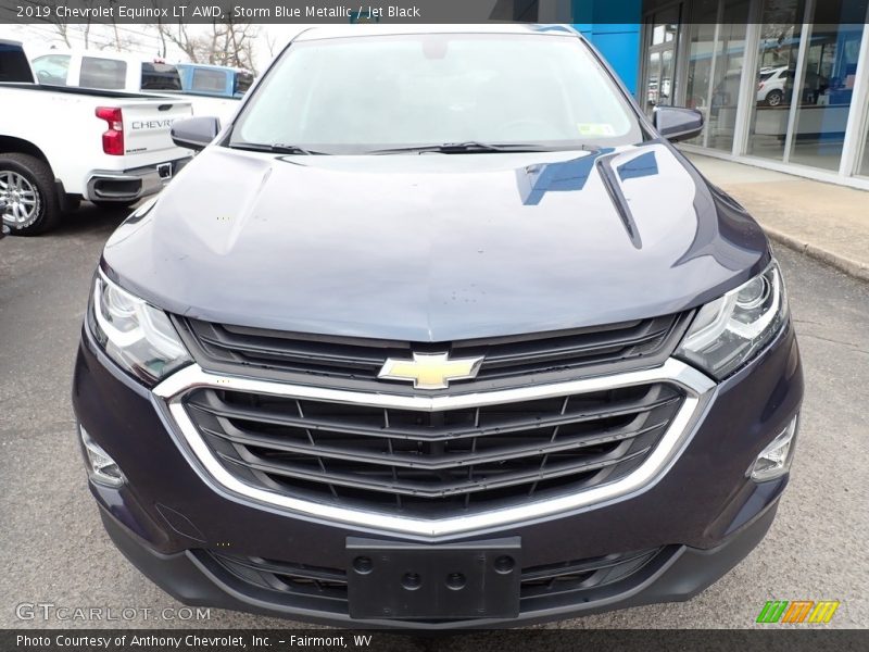 Storm Blue Metallic / Jet Black 2019 Chevrolet Equinox LT AWD