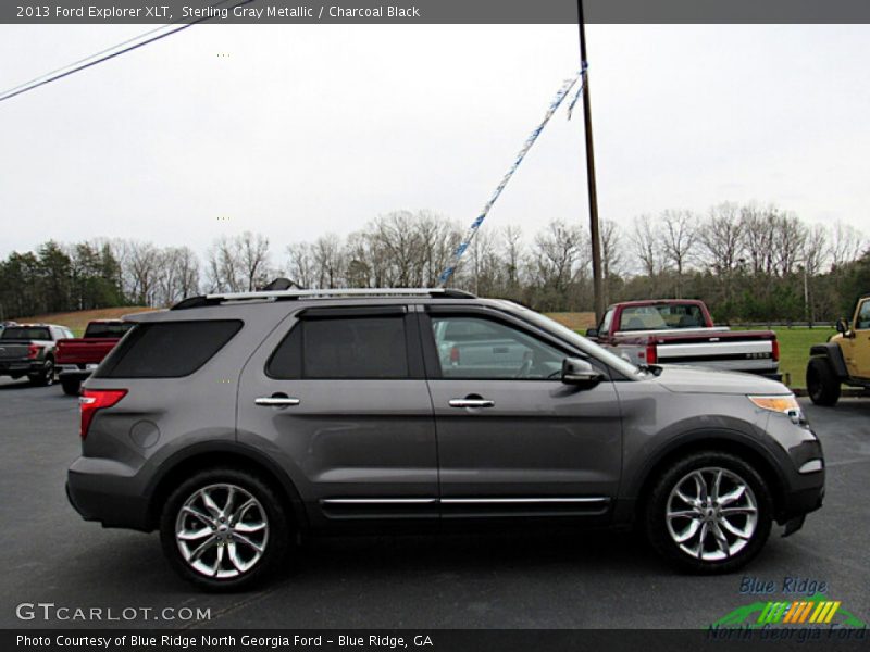 Sterling Gray Metallic / Charcoal Black 2013 Ford Explorer XLT