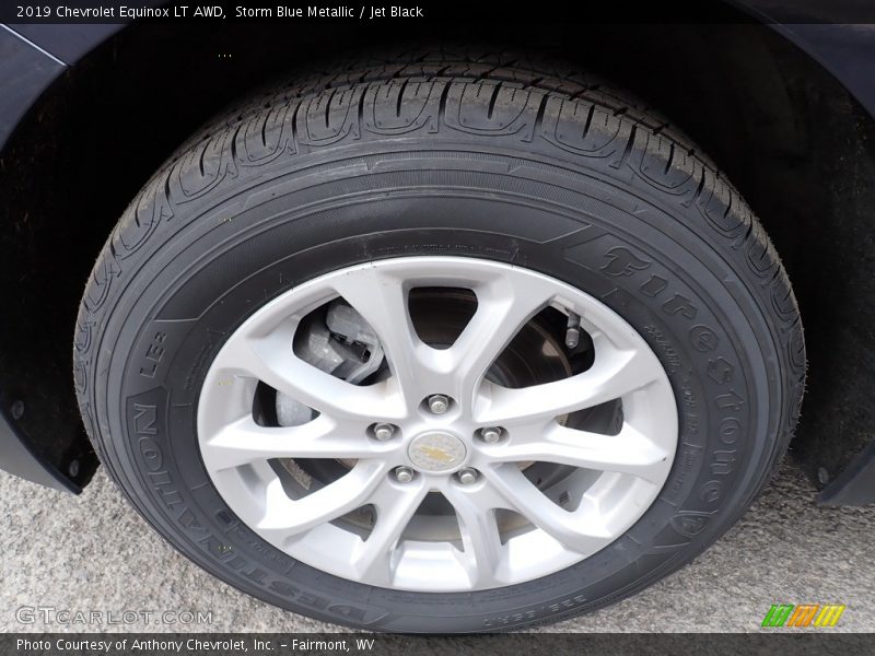 Storm Blue Metallic / Jet Black 2019 Chevrolet Equinox LT AWD