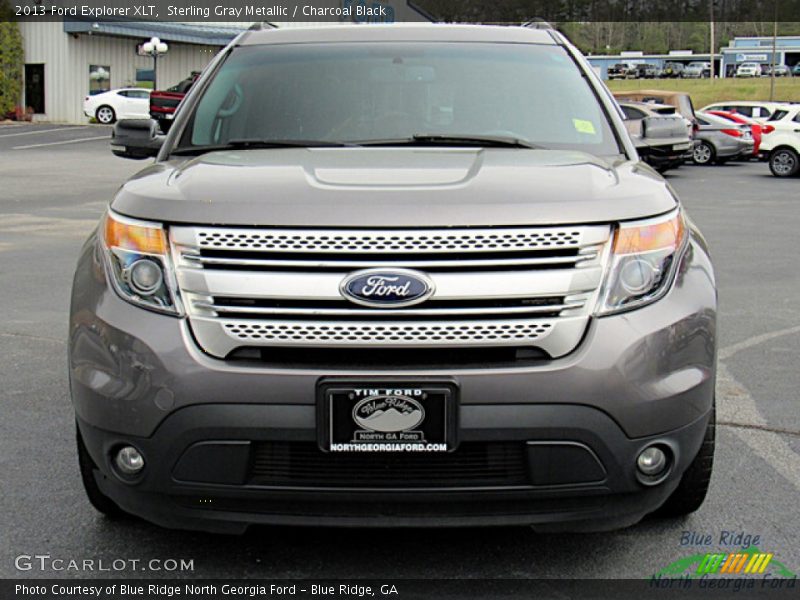 Sterling Gray Metallic / Charcoal Black 2013 Ford Explorer XLT