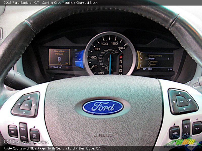 Sterling Gray Metallic / Charcoal Black 2013 Ford Explorer XLT