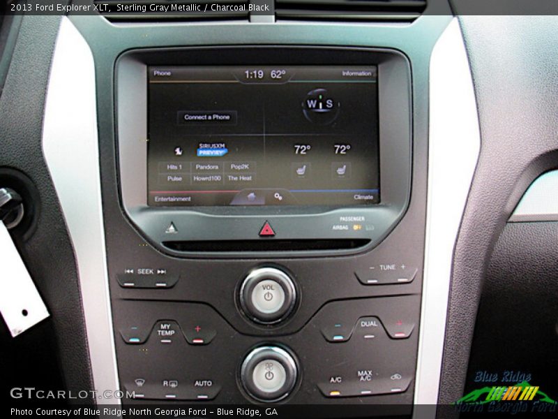 Sterling Gray Metallic / Charcoal Black 2013 Ford Explorer XLT