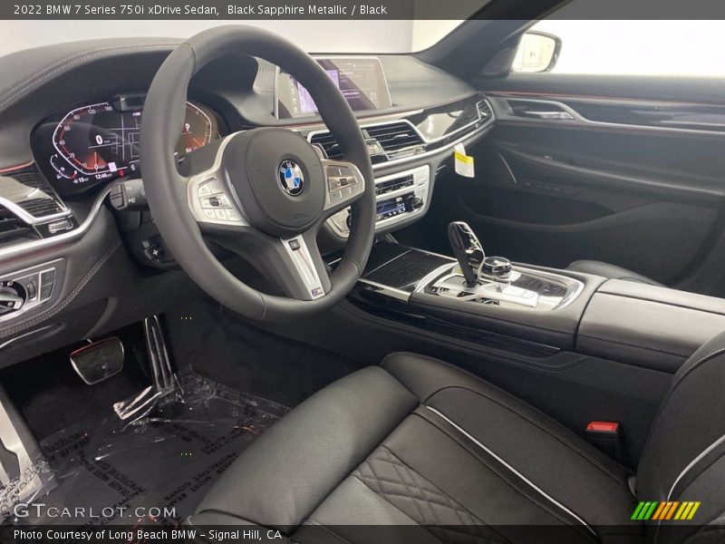  2022 7 Series 750i xDrive Sedan Black Interior
