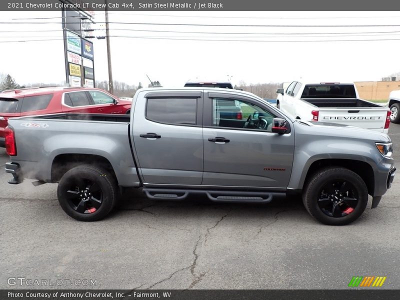 Satin Steel Metallic / Jet Black 2021 Chevrolet Colorado LT Crew Cab 4x4
