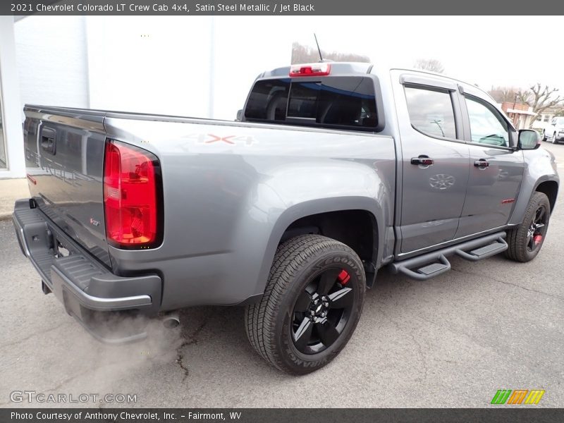 Satin Steel Metallic / Jet Black 2021 Chevrolet Colorado LT Crew Cab 4x4