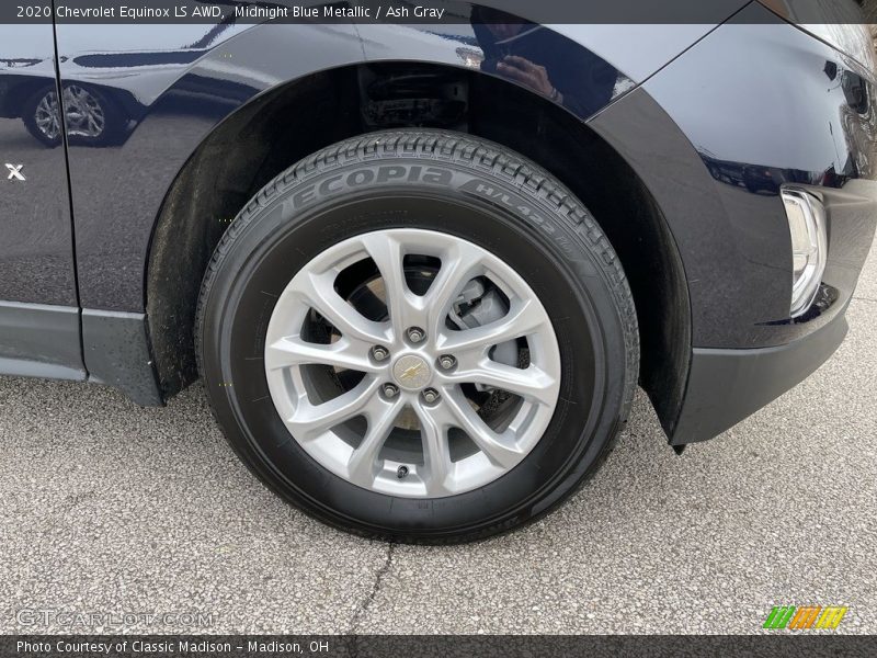 Midnight Blue Metallic / Ash Gray 2020 Chevrolet Equinox LS AWD