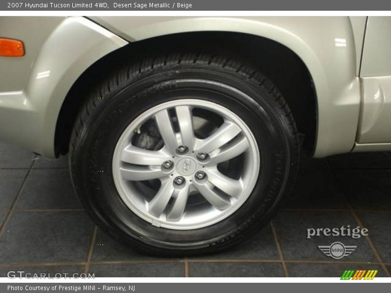 Desert Sage Metallic / Beige 2007 Hyundai Tucson Limited 4WD