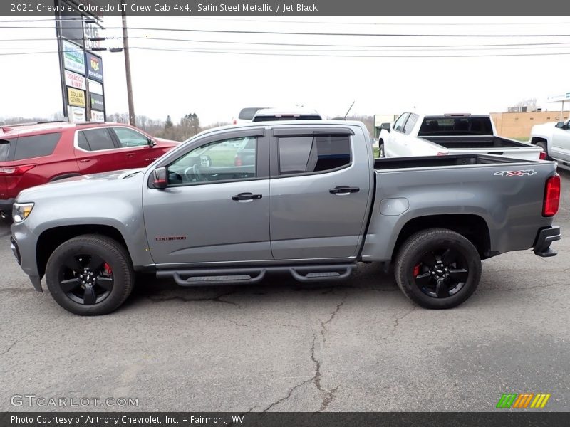 Satin Steel Metallic / Jet Black 2021 Chevrolet Colorado LT Crew Cab 4x4