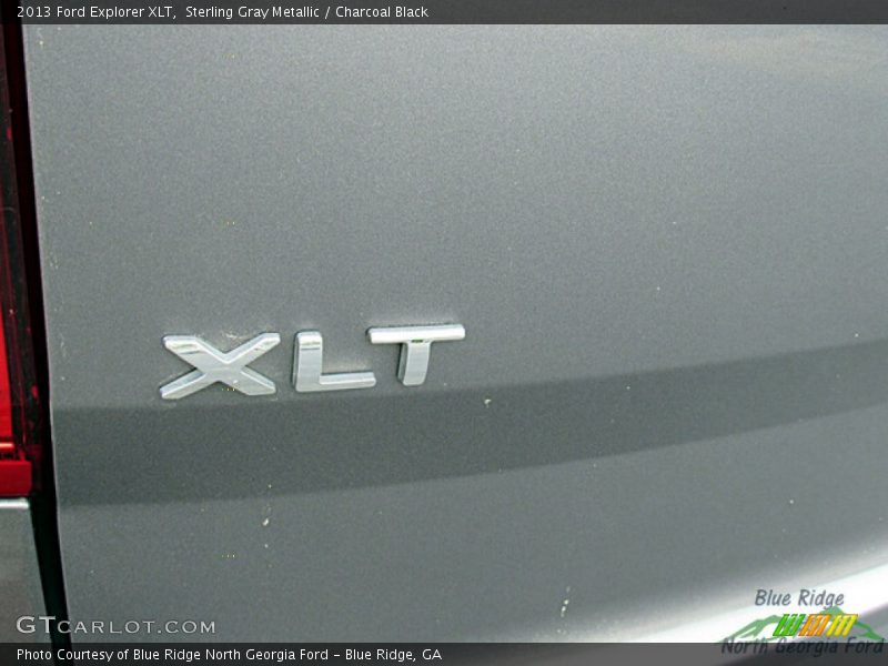 Sterling Gray Metallic / Charcoal Black 2013 Ford Explorer XLT