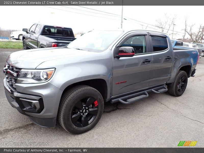 Satin Steel Metallic / Jet Black 2021 Chevrolet Colorado LT Crew Cab 4x4