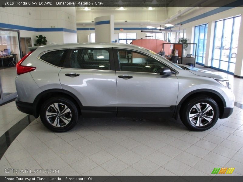 Lunar Silver Metallic / Gray 2019 Honda CR-V LX AWD