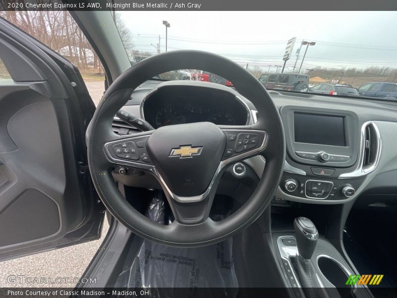 Midnight Blue Metallic / Ash Gray 2020 Chevrolet Equinox LS AWD